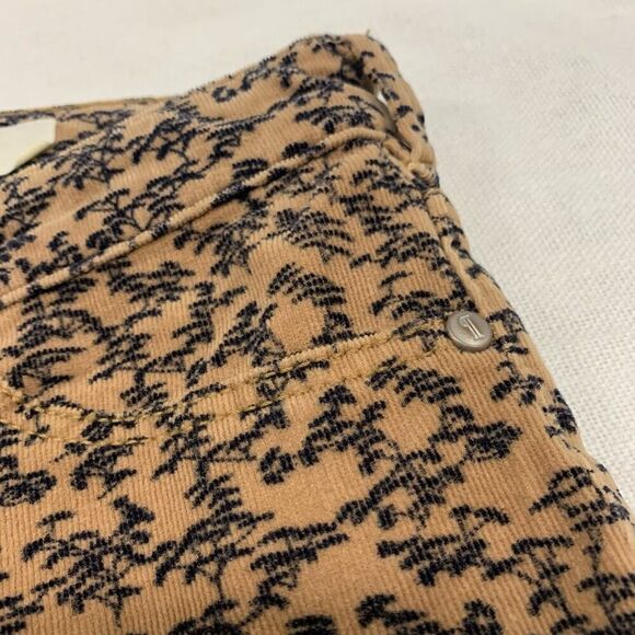 Pilcro the Letterpress Anthropologie 26 Serif corduroy skinny pants tan mid rise - Picture 6 of 10